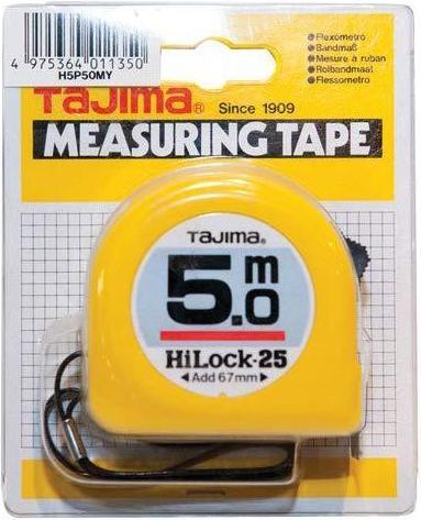 Tajima roulette 5m x 25mm, yellow