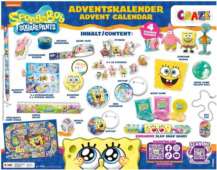 Produktbild Craze Adventskalender SpongeBob