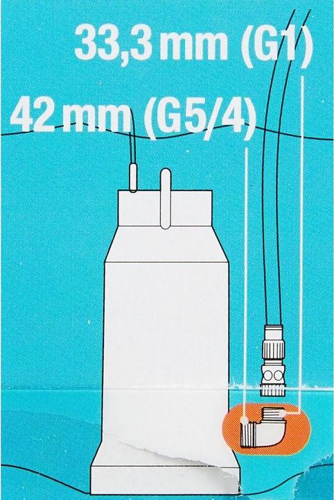 Actual product image Gardena Submersible pump connection 42mm