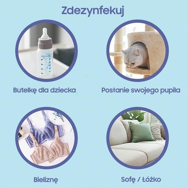 Produktbild Usams Lampa dezynfekująca mini UV-C ręczna sterylizator biały/white ZB159XDD01 (US-ZB159)