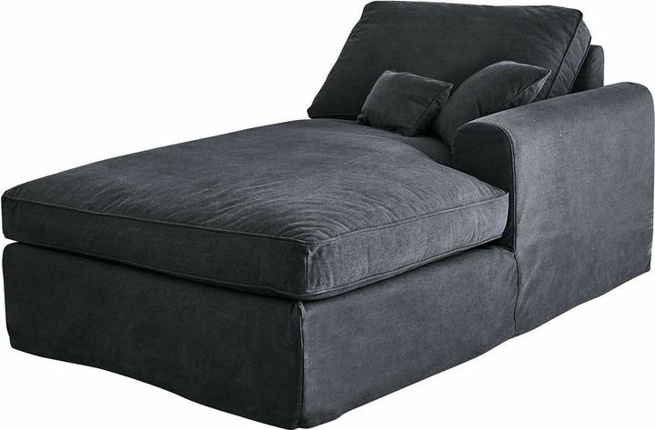 Produktbild Loberon Chaiselongue Seaford dunkelgrau (1-Sitzer)
