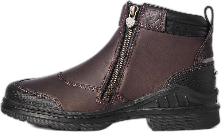 Ariat stiefeletten mit seitlichem reissverschluss leder barnyard