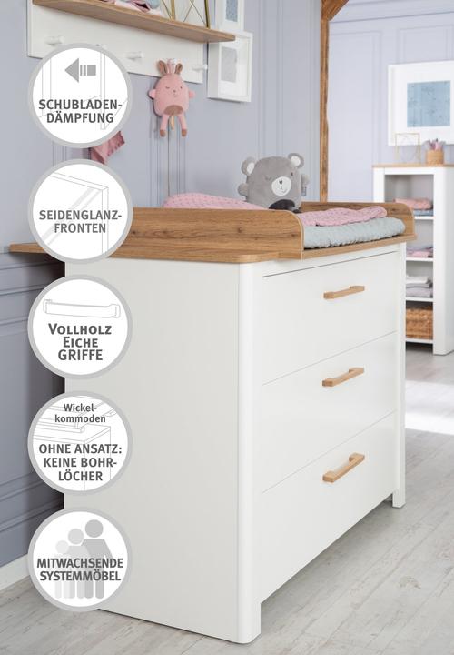 Image du produit Roba Ava (Lit de bébé, Unité de changement, Armoires pour enfant)