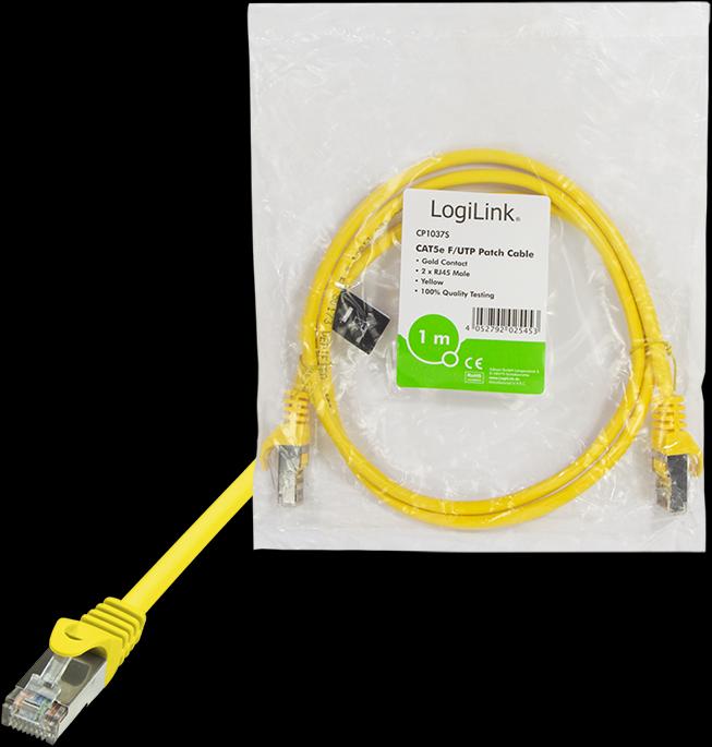 Produktbild LogiLink Netzwerkkabel (F/UTP, CAT5e, 1 m)