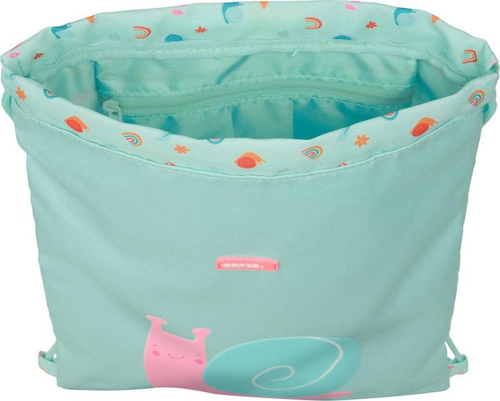 Produktbild Safta Rucksacktasche mit Bändern Caracol türkis 26 x 34 x 1 cm