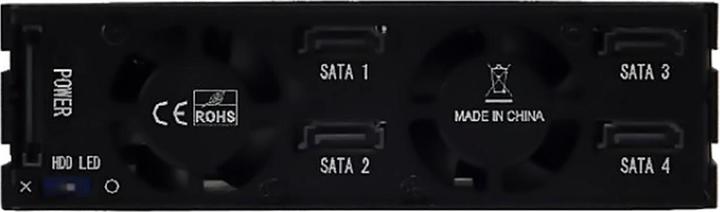Actual product image JJ Computer JOUJYE JJ-1044M-SS 4 X SAS/SATA I II III enclosure for storage drives 6.4 cm 2.5 inch