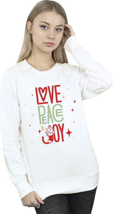 Disney The Aristocats Marie Love Peace Joy Sweatshirt (M)