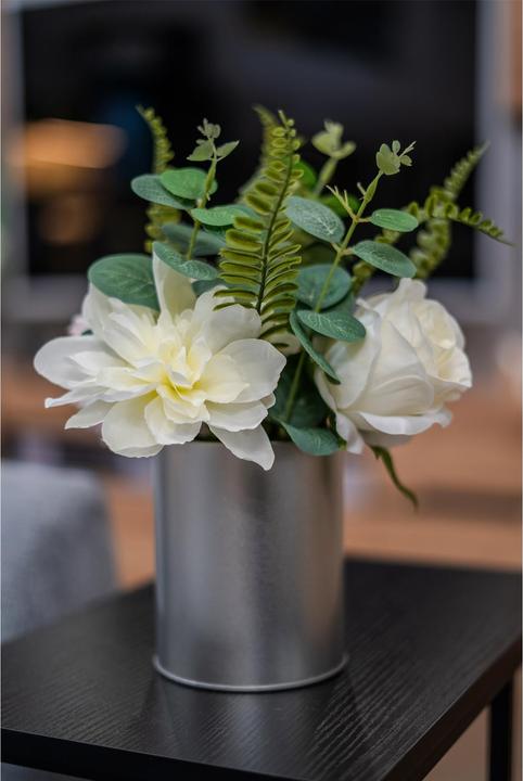 Actual product image NTK-Collection Artificial Flower White Jasmine in Vase (28 cm)