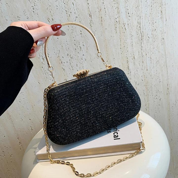 Only-Bags.Store Luxus High Design Abendtasche Marke Party Bankett Glitter Hochzeit Kupplung Handtasche