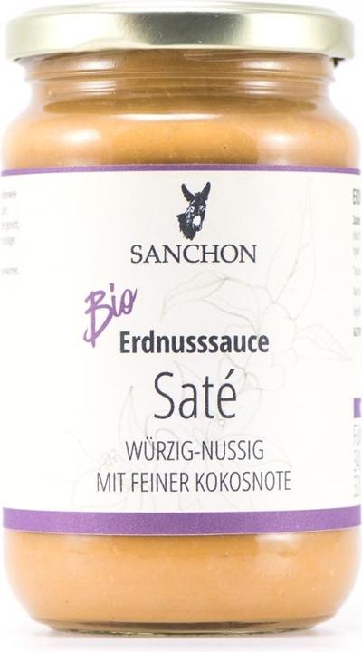 Image du produit Sanchon Sauce aux cacahuètes Saté Bio (340 g)