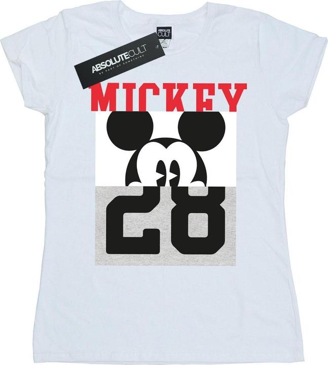 Actual product image Disney Womens/Ladies Mickey Mouse Notorious Split Cotton T-Shirt (XXL)