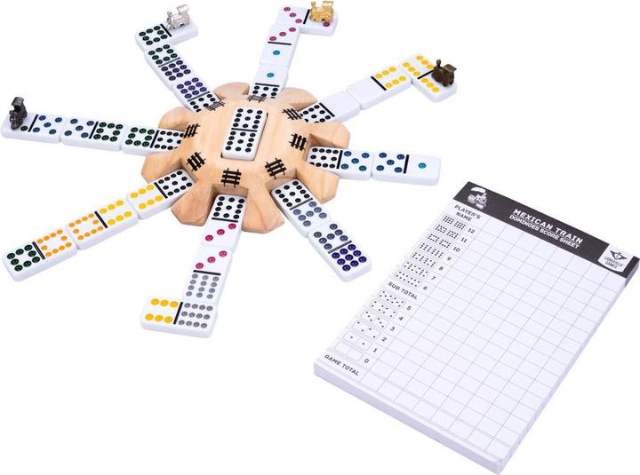 Actual product image Weible Domino Mexican Trains D12 Deluxe