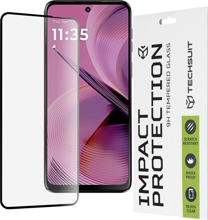 Produktbild Techsuit - 111D Full Cover / Full Glue Glass - Motorola Moto G55 - Black (1 Stück, Motorola Moto C)