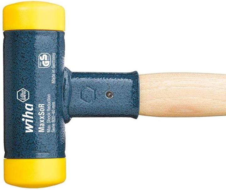 Actual product image Wiha Non-rebound soft-face hammer with hickory wooden handle. (543 g)