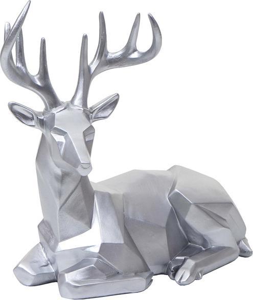 Produktbild Swisshandel24 Deko Figur Hirsch, Reh Deko-Hirsch Tierfigur Skulptur Statue, liegend Indoor/Outdoor, Polyresin 33x3