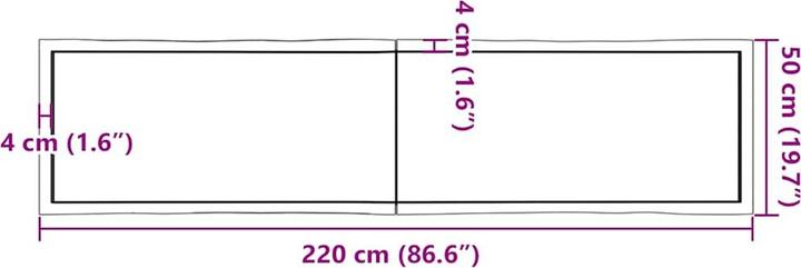 Image du produit VidaXL Aneta (220 x 50 x 4 cm)