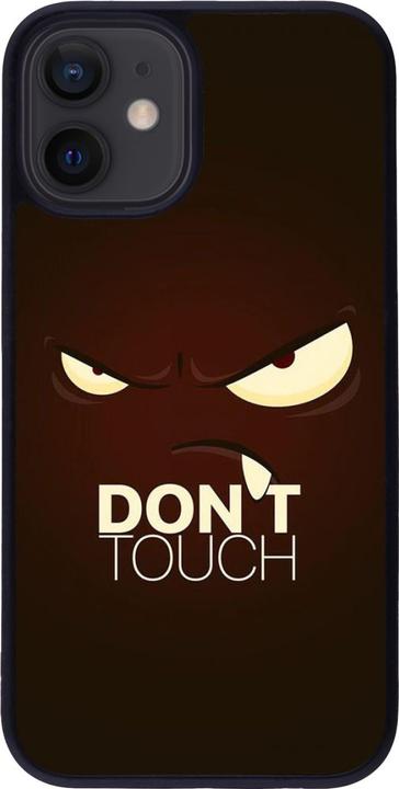 Actual product image PhoneLook Cover silicone black Angry Dont Touch (Apple iPhone 12 mini)