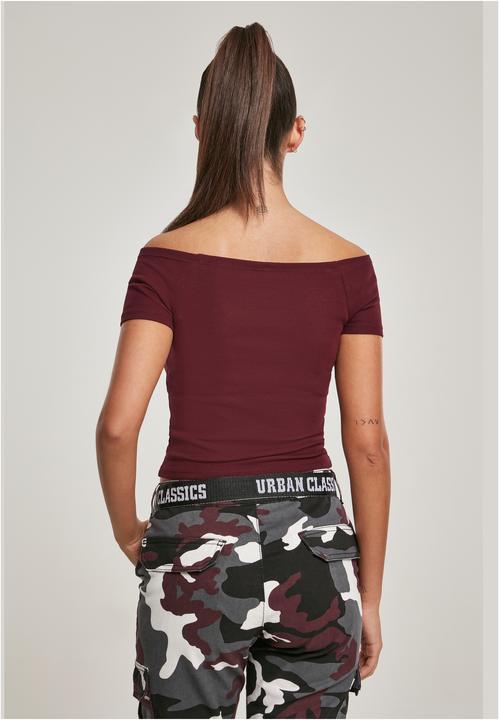 Produktbild Urban Classics Ladies Off Shoulder Rib Tee (XS)