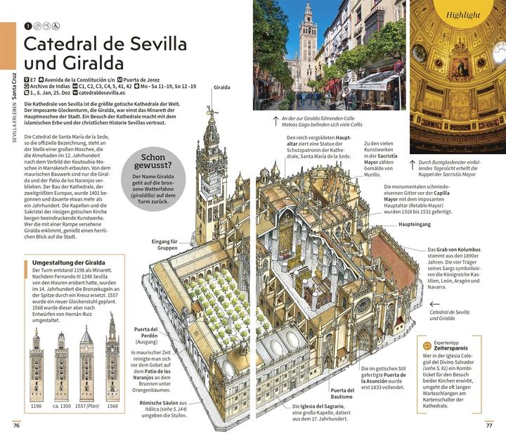 Produktbild Vis-à-Vis Reiseführer Sevilla & Andalusien (Deutsch, DK Verlag Reise, 2025)