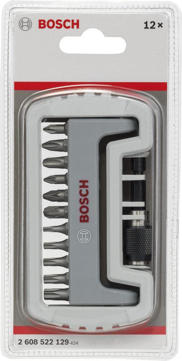 Produktbild Bosch Professional Zubehör 11-tlg. Schrauberbit-Set inklusive Bithalter, PH, PZ, T, 25 mm (PH2, PZ2, PH1, T10, T15, PZ1, T20, PH3, PZ3, T25, T30)