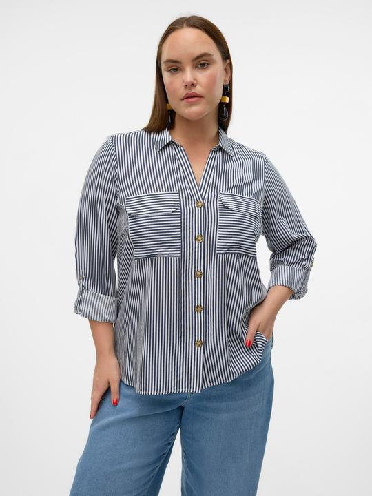 Actual product image Vero Moda Regular fit shirt collar Curve sleeves with turn-up shirt Shirt shirt (44)