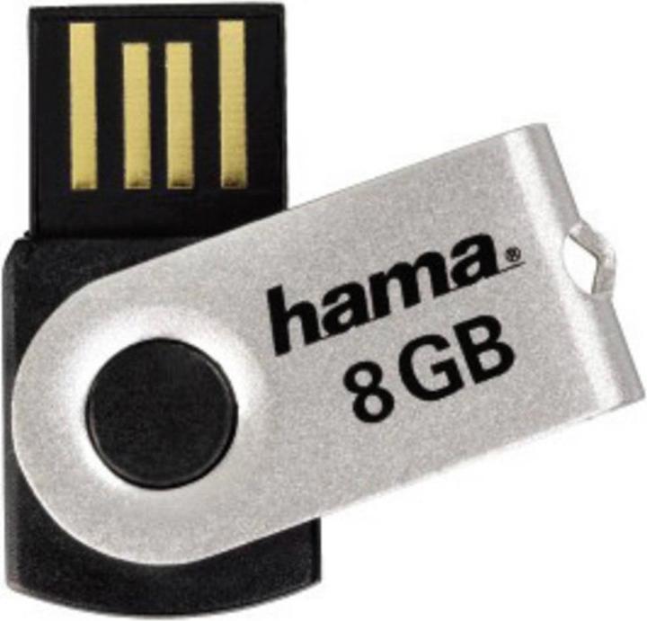 Actual product image Hama FlashPen Rotate (8 GB, USB-A, USB 2.0)