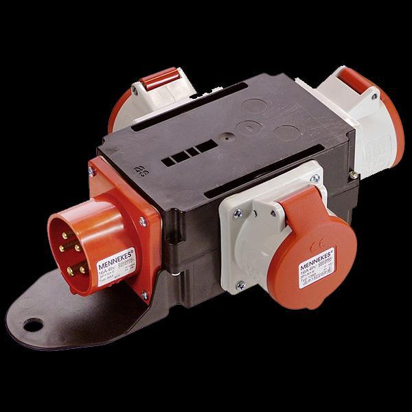 Actual product image Bachmann CEE adapter CEE 400 V/16A 3x16A5p400V IP44 (CEE)