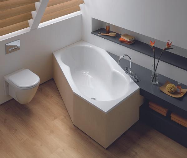 Produktbild Bette Sechseckbadewanne Metric 90 x 206 cm weiss glatt 6840 (190 l, 206 cm, 90 cm)