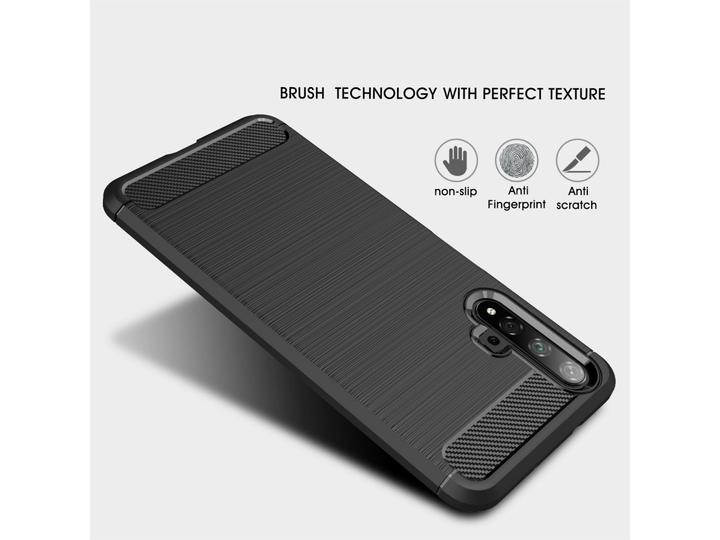 Image du produit Screenguard Housse Huawei Nova 5T Carbon Brushed Soft TPU (Huawei Nova 5T)