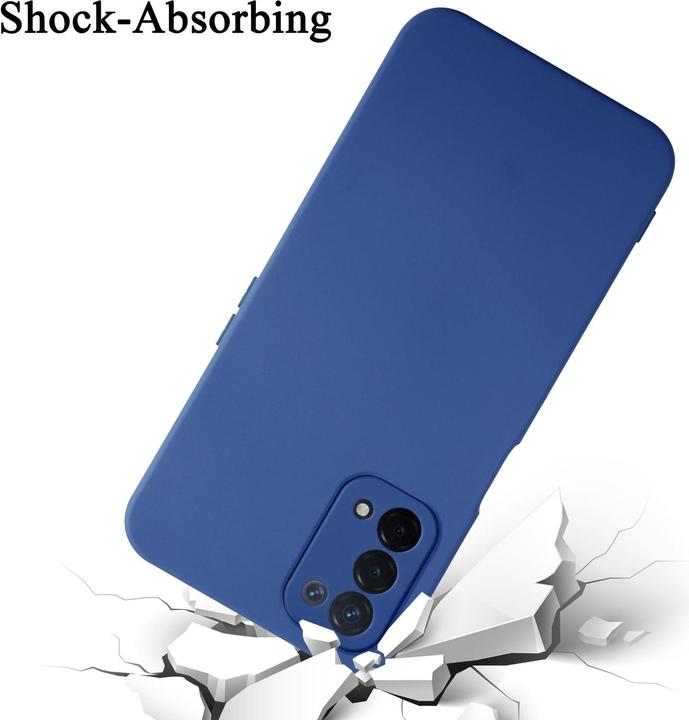 Actual product image Cadorabo Case for OPPO A54 5G / A74 5G TPU in liquid protection silicone design (Oppo A74 5G)