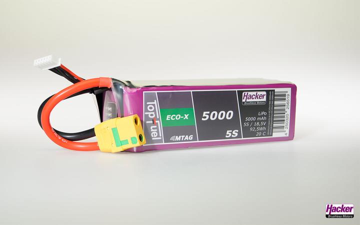 Produktbild Hacker LiPo Pack TF ECO-X 5000mAh 5S MTAG (18.50 V, 5000 mAh)