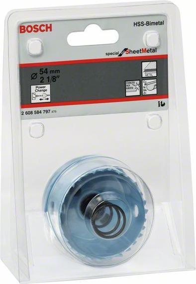 Actual product image Bosch Professional Zubehör Hole Saw Special Sheet Metal, 54 mm, 2 1/8-inch (54 mm)