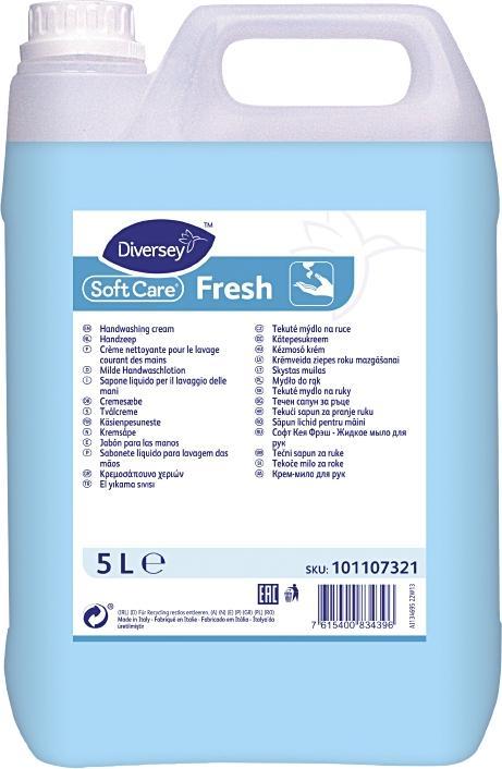 Diversey Soft Care Fresh 5L (Flüssigseife, 5000 ml)