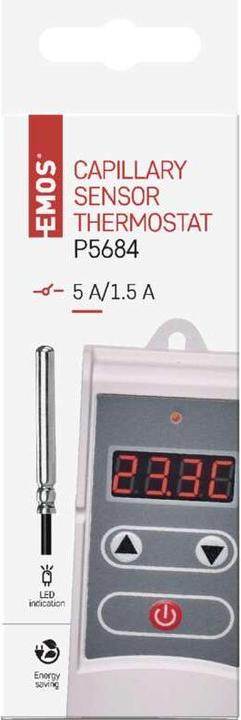Produktbild Emos Anlege-Thermostat mit Fernfühler P5684, manuell