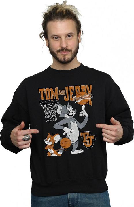 Produktbild Tom & Jerry Spinning Basketball Sweatshirt aus Baumwolle (S)
