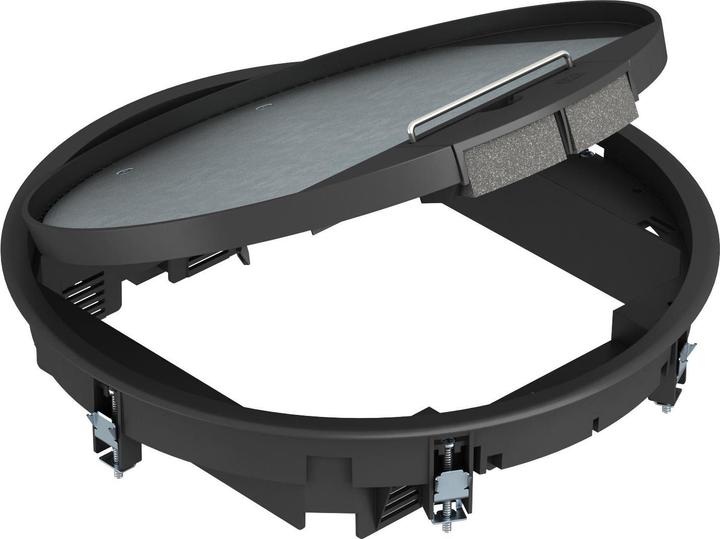 OBO Bettermann OBO GESR910U9011 appliance insert graphite black round
