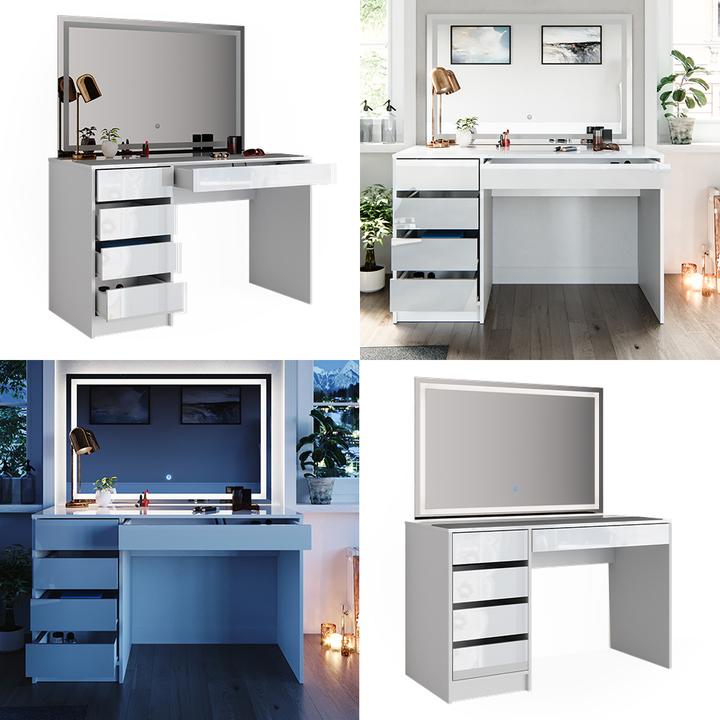 Actual product image Vicco Sherry with lighting (120 x 55 x 75 cm)