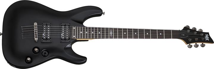 Actual product image Schecter Guitar Research Schecter SGR C-1 sähkökitara, Midnight Satin Black (Electric guitar, Maple, Mahogany, NATO)