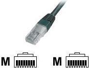 Produktbild Digitus DK-1614-010/BL RJ45 Netzwerkkabel, Patchkabel CAT 6 U/UTP 1.00 m Schwarz (U/UTP, CAT6, 1 m)