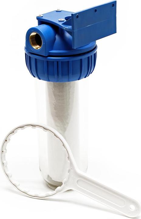 Actual product image Naturewater NW-BR10B-S 1-stage filter 3/4 inch (26.16mm) 60mm PP cartridge, bracket, wrench