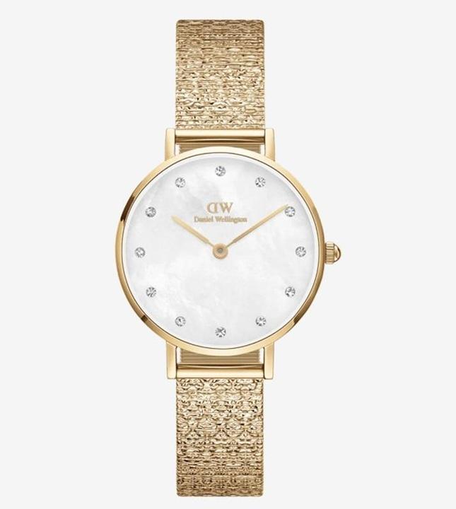 Immagine prodotto Daniel Wellington Classic Petite Lumine Pianoforte pressato Oro Bianco (Orologio da polso analogico, 28 mm)