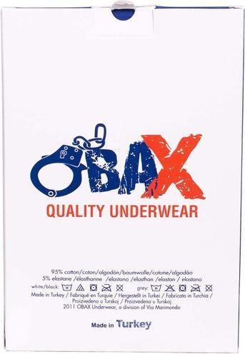Produktbild Obax Herren-Boxer-Unterwäsche 3p Schwarz/Rot M (M)