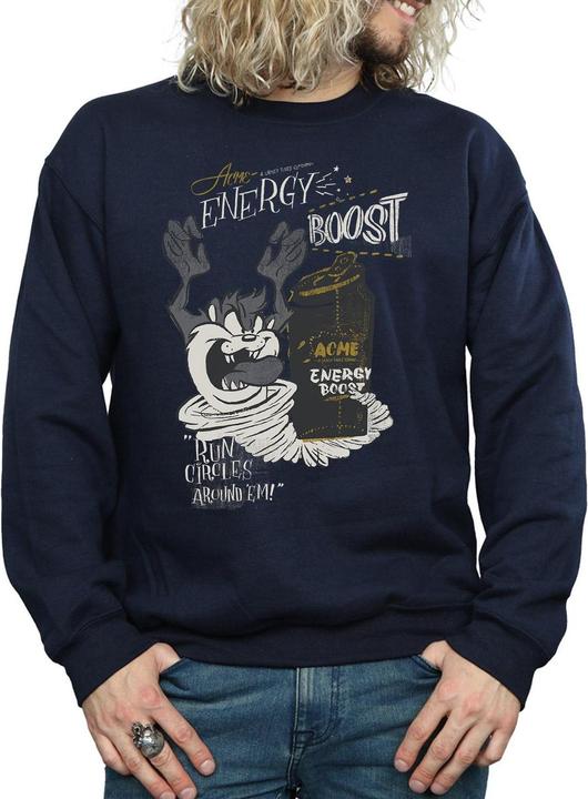 Actual product image Looney Tunes Mens Taz Energy Boost Sweatshirt (XL)