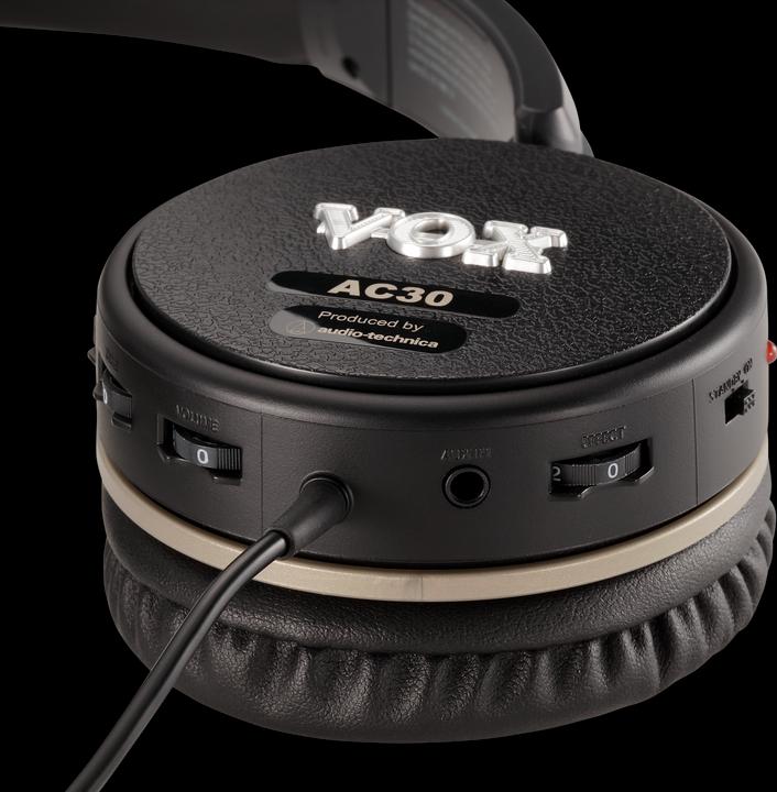 Actual product image Vox Amplification VGH-AC30 DJ Over Ear Headphones Wired Stereo Black (Cable)