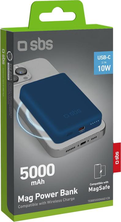 Produktbild SBS 5000 mAh kabellose magnetische Powerbank (5000 mAh)