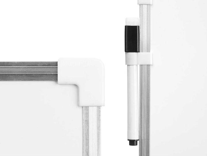 Actual product image Pincello Magnetisches Whiteboard mit Marker Weiss Aluminium 25 x 35 cm (12 Stück) (25 x 35 cm)