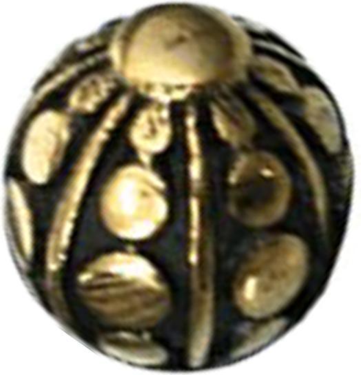 Actual product image Star Piercing Gold-plated dotted ball (Brass, Surgical steel 316L)