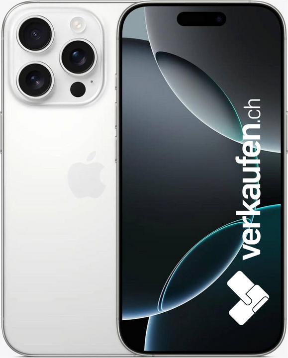 Produktbild verkaufen.ch iPhone 16 Pro (128 GB, White Titanium, 6.30", 48 Mpx, SIM + eSIM, B / Sehr gut)