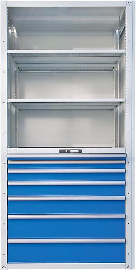 Image du produit Lista Etagère à tiroirs (102 cm, 220 cm)
