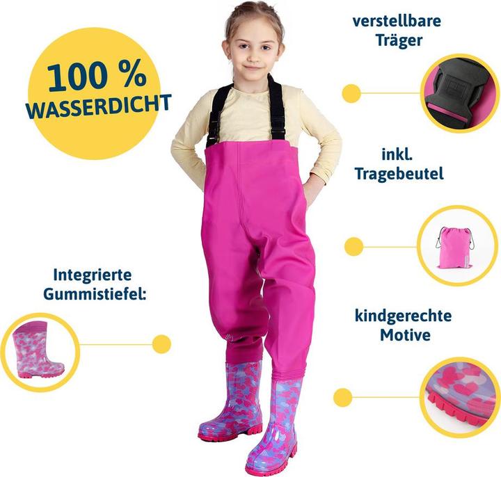 Actual product image Dönges Children's waders, EN 343, pink, size 22/23 (22, 23)